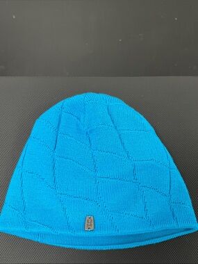 Spyder Bright Blue Knit Beanie Hat #1259